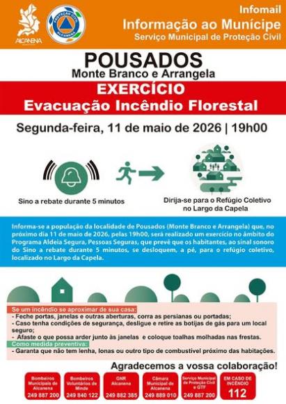 Exerc&iacute;cios de Evacua&ccedil;&atilde;o de Inc&ecirc;ndio Florestal | Aldeia Segura, Pessoas Seguras
